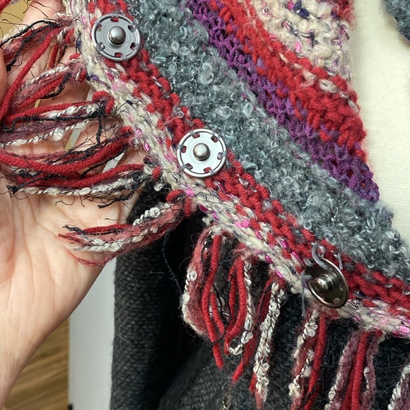 Curio New York Knit Wool Blend Moto Jacket/Coat - Picture 10 of 12